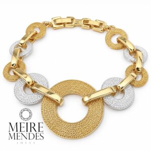 Pulseira Argolas Trabalhadas