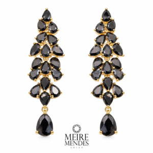 Brinco Zircônias Negras