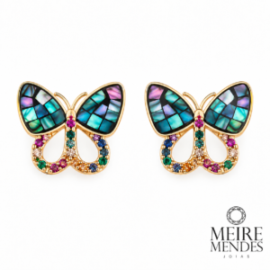 Brinco Borboleta Abalone