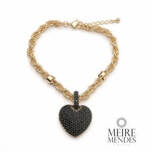 Pulseira Coração Black