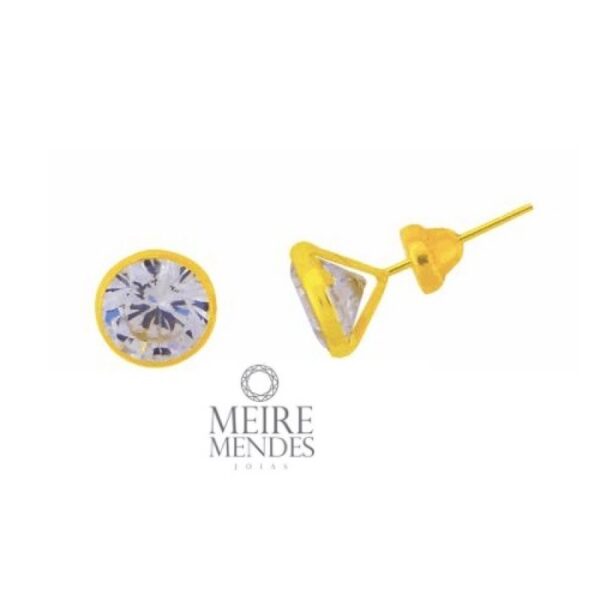 Brinco Ponto de Luz Ouro 18k - Imagem 2