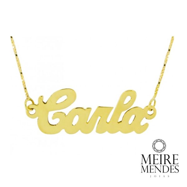 gargantilha, nome personalizado, ouro 18 k, iniciais, letra, colar
