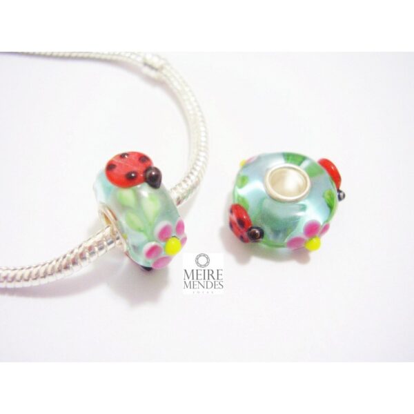 Berloque Murano Joaninha