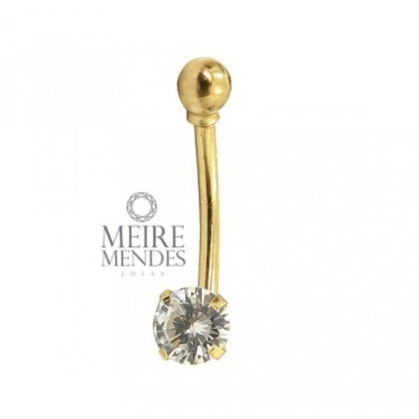 Piercing Ponto de Luz Ouro 18 k