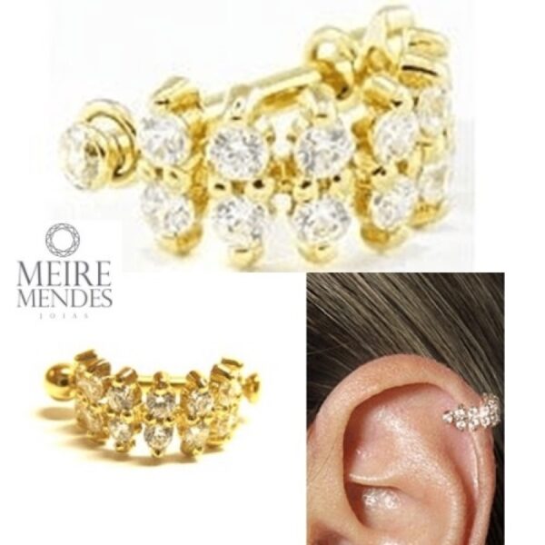 Piercing Orelha Ouro 18 k