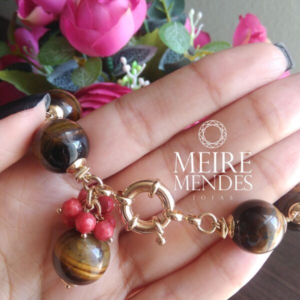 Pulseira Olho De Tigre