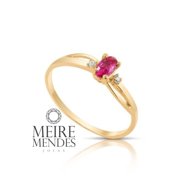 Anel Formatura Ouro 18 k - Imagem 2