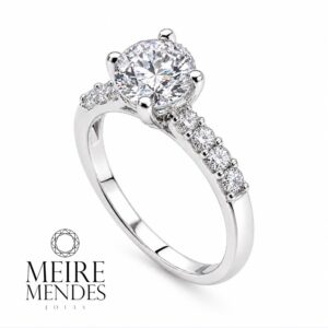 Anel Solitário Moissanite
