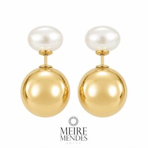 Brinco Dior Pérolas Shell
