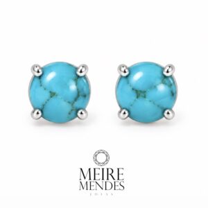 Brinco Turquesa Moissanites