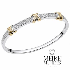 Bracelete Ródio X Zircônias Inspiração