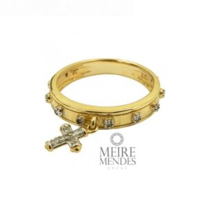 Anel Terço Ouro 18 k