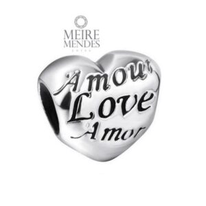 Berloque Coração Amor Love