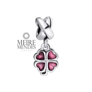 Berloque Trevo Rosa