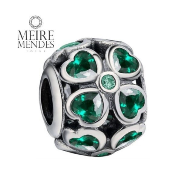 Berloque Separador Trevo Verde