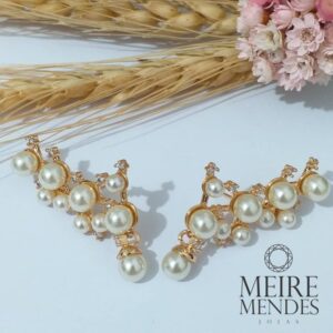 Brinco Ear Cuff Pérolas