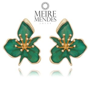 Brinco Flor Esmaltada