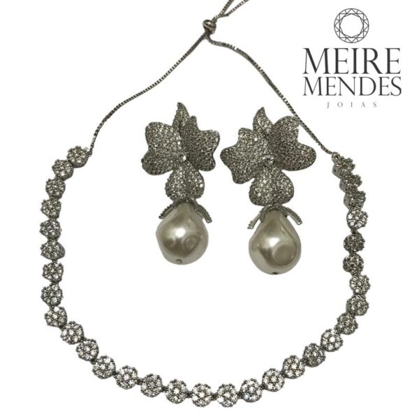Colar Choker Flor - Imagem 2