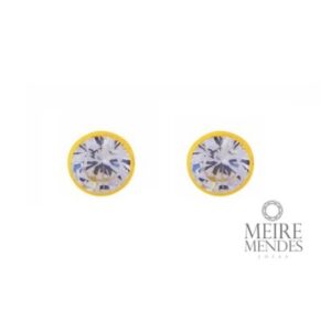 Brinco Ponto de Luz Ouro 18k