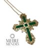 Gargantilha Crucifixo Fusion Esmeralda - Imagem 2