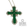 Gargantilha Crucifixo Fusion Esmeralda