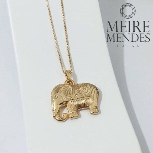 Gargantilha Pingente Elefante