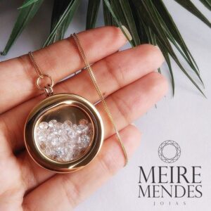 Gargantilha Cápsula Com Zircônias