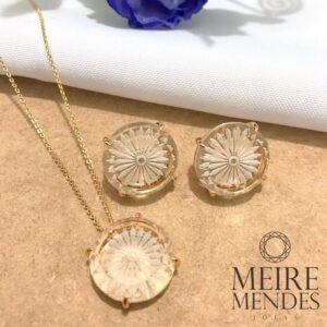Conjunto Cristal Esculpido