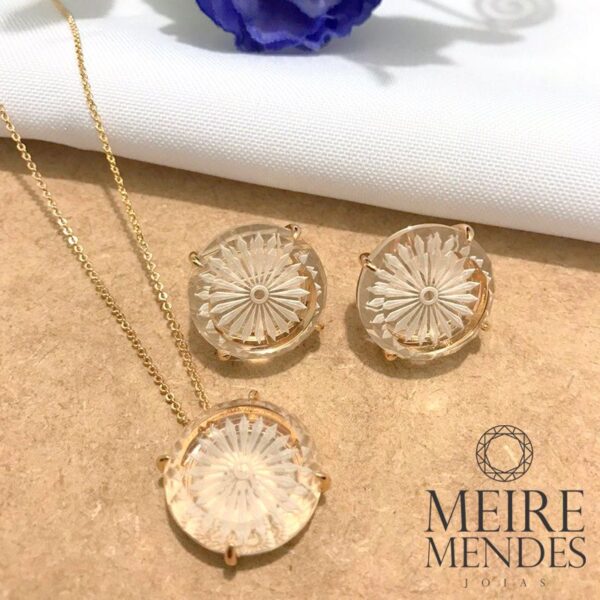 Conjunto Cristal Esculpido