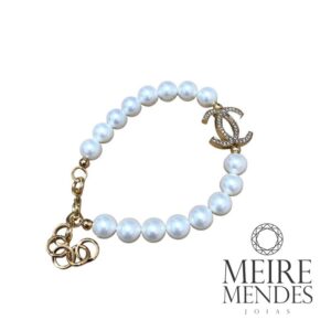 Pulseira Pérolas Chanel Inspired