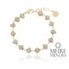 Pulseira Pérola Cinza
