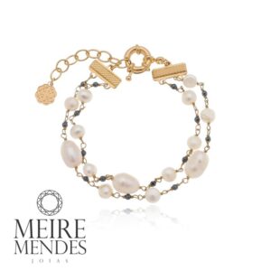 Pulseira Pérola Hematita