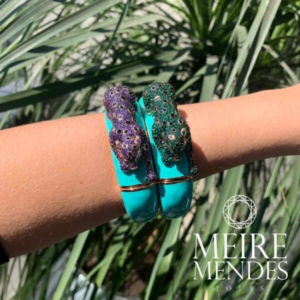 Bracelete Panther Esmaltado - Imagem 2