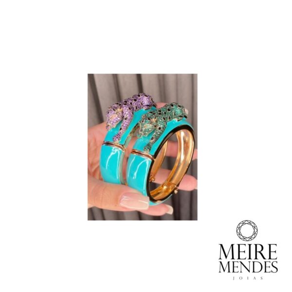 Bracelete Panther Esmaltado - Imagem 3