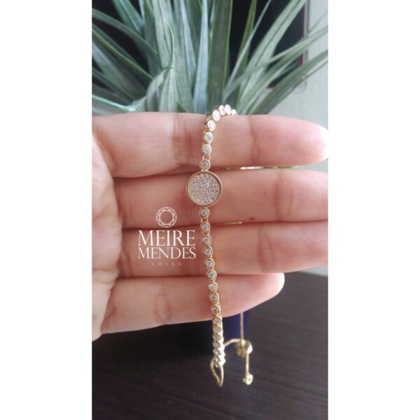Pulseira Ajustável Com Micro Cravação - Imagem 2