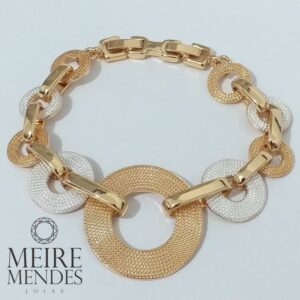 Pulseira Argolas Trabalhadas