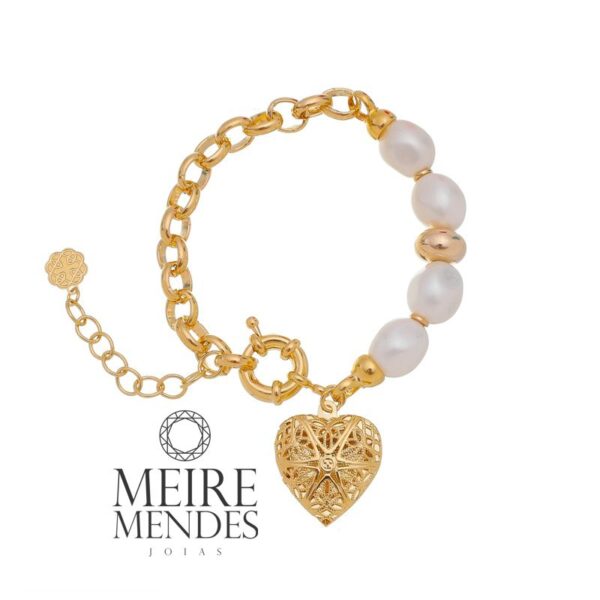 Pulseira Coração Relicário - Imagem 2